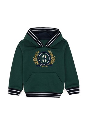 US POLO ASSN Yeşil Erkek Çocuk Standart Sweatshirt