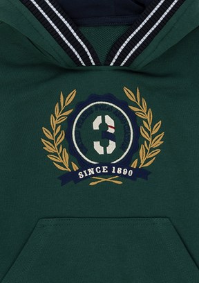 US POLO ASSN Yeşil Erkek Çocuk Standart Sweatshirt