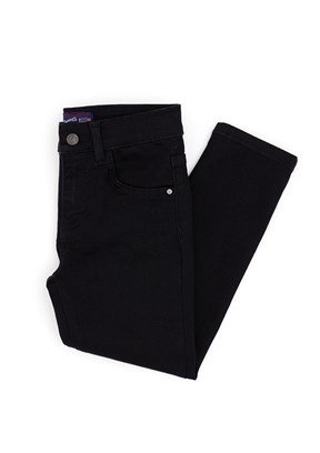 US POLO ASSN Siyah Kız Çocuk Oversize Jean Pantolon