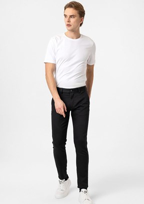BACKANDBOND Siyah Erkek Chino Pantolon