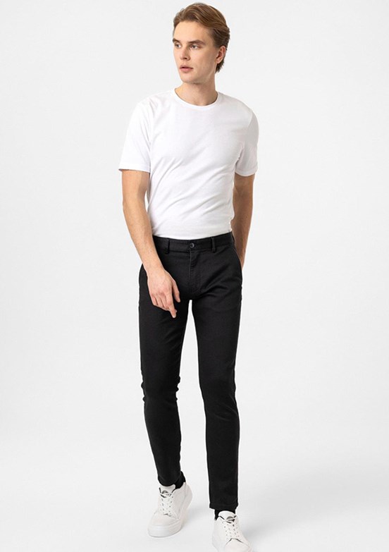 BACKANDBOND Siyah Erkek Chino Pantolon