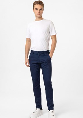 BACKANDBOND Lacivert Erkek Chino Pantolon