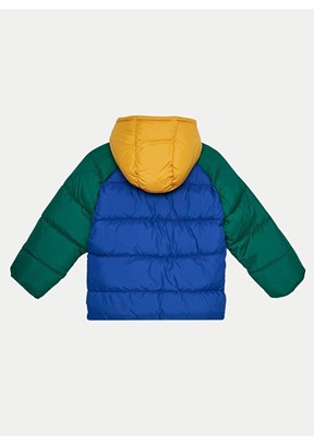 BENETTON Mavi Erkek Çocuk Baskılı Mont