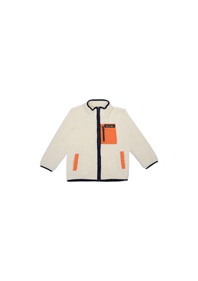 BENETTON Beyaz Erkek Çocuk Peluş Mont