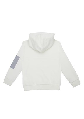 BENETTON Beyaz Erkek Çocuk Baskılı Sweatshirt