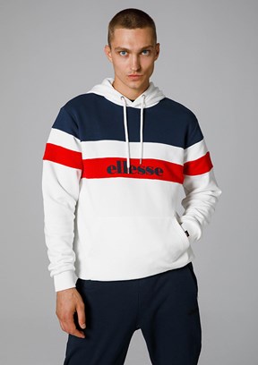 Ellesse Beyaz Erkek Kapüşonlu Sweatshirt