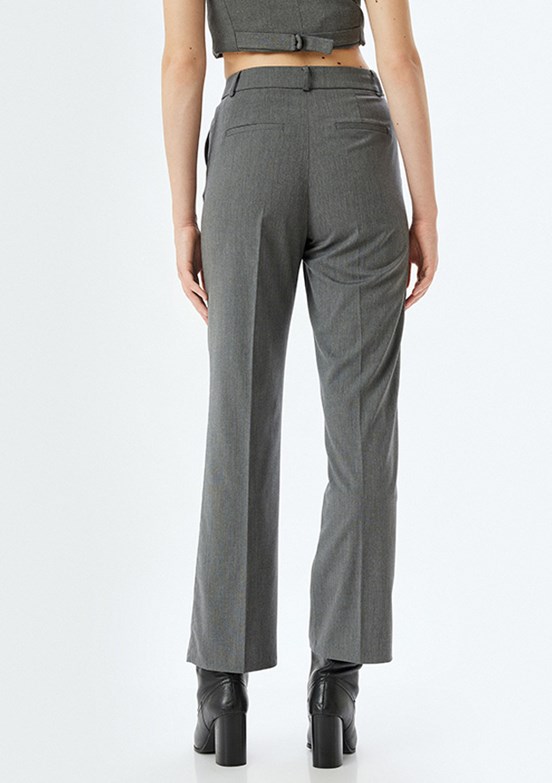 Koton Antrasit Kadın Normal Bel Pantolon