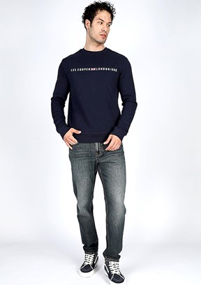 Lee Cooper Lacivert Erkek O Yaka Sweatshirt