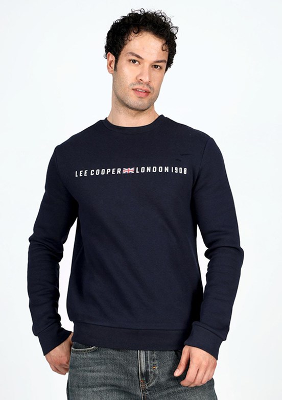 Lee Cooper Lacivert Erkek O Yaka Sweatshirt