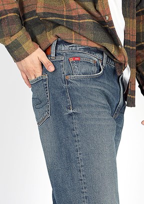 Lee Cooper Mavi Erkek Yüksek Bel Jean Pantolon