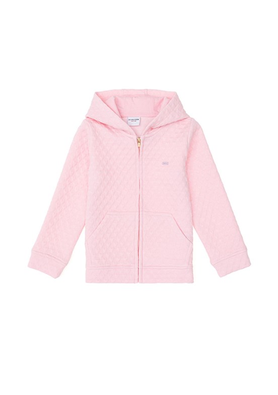 US POLO ASSN Pembe Kız Çocuk Regular Sweatshirt