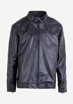 LEE COOPER Siyah Erkek PU Mont