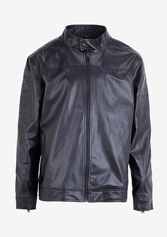 LEE COOPER Siyah Erkek PU Mont