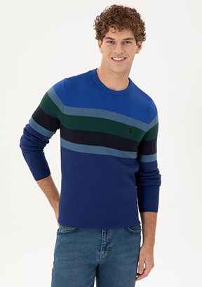 US POLO ASSN Lacivert Erkek Slim Kazak