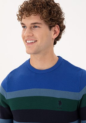 US POLO ASSN Lacivert Erkek Slim Kazak