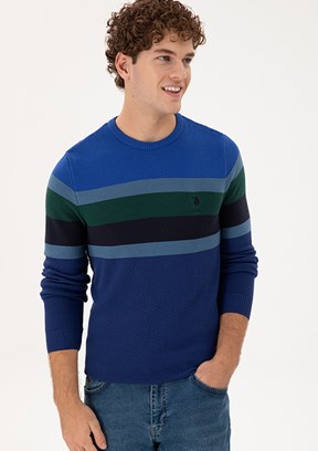 US POLO ASSN Lacivert Erkek Slim Kazak