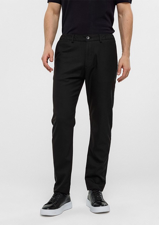BACKANDBOND Siyah Erkek Normal Bel Pantolon