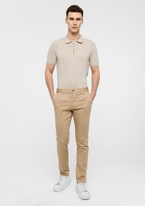 BACKANDBOND Bej Erkek Chino Pantolon