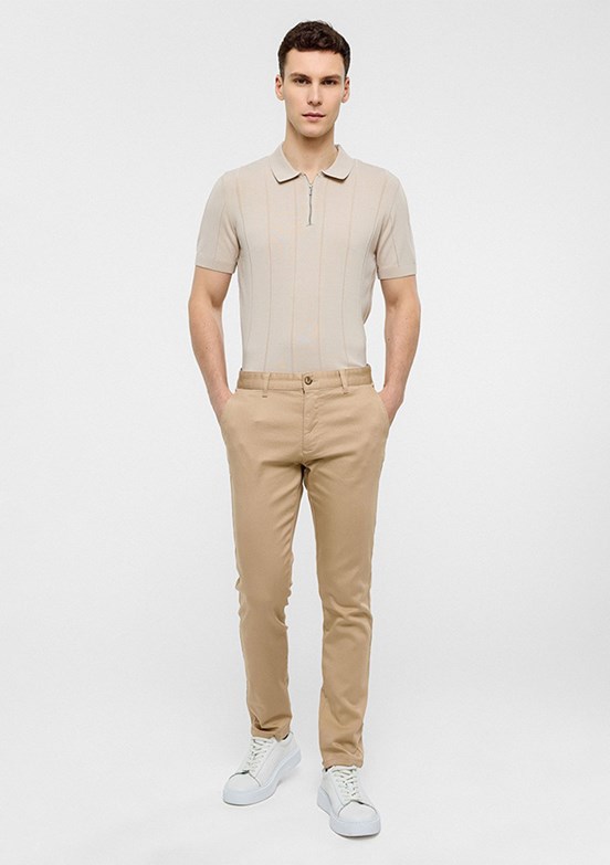 BACKANDBOND Bej Erkek Chino Pantolon