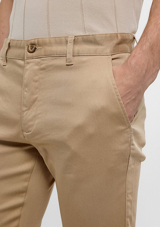 BACKANDBOND Bej Erkek Chino Pantolon