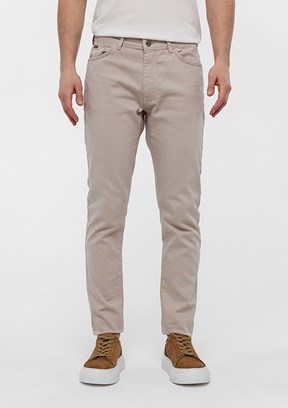 BACKANDBOND Bej Erkek 5 Cep Pantolon