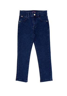 US POLO ASSN Mavi Kız Çocuk Oversize Jean Pantolon