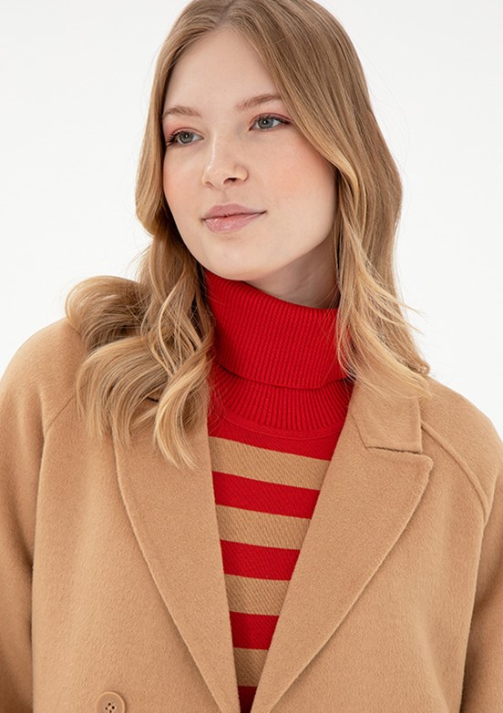 US POLO ASSN Kahverengi Kadın Basic Kaban