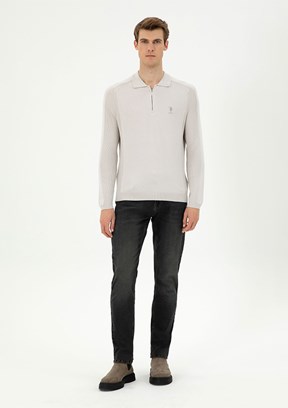 US POLO ASSN Kahverengi Erkek Slim Jean Pantolon