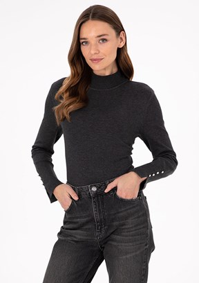 PİERRE CARDİN Antrasit Kadın Slim Kazak