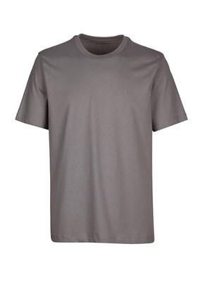 BACKANDBOND Gri Erkek Bisiklet Yaka T-Shirt