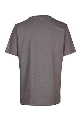 BACKANDBOND Gri Erkek Bisiklet Yaka T-Shirt