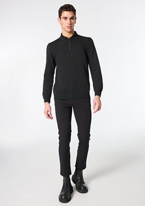 PİERRE CARDİN Siyah Erkek Slim Pantolon