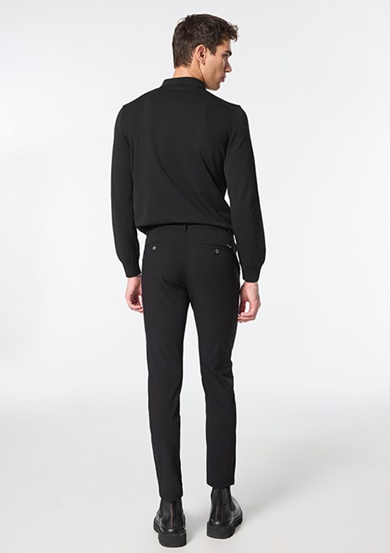 PİERRE CARDİN Siyah Erkek Slim Pantolon