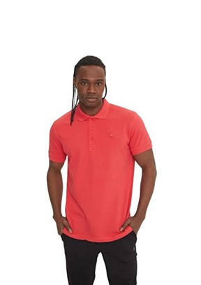 THE CROW Father - TC4613 Erkek Kırmızı Polo Yaka T-Shirt