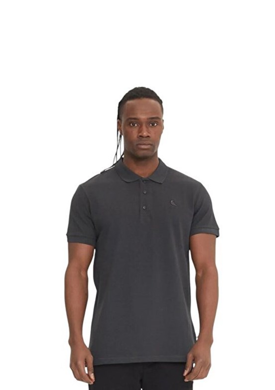 THE CROW Antrasit Unisex Polo Yaka T-shirt