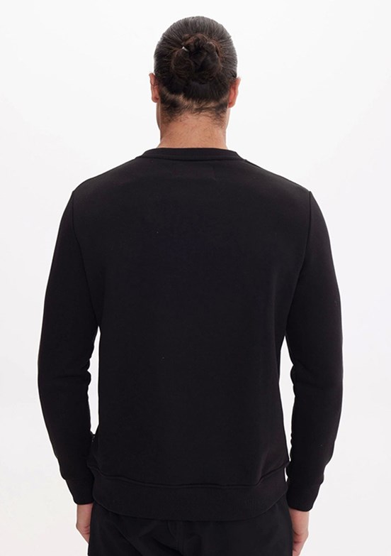 THE CROW Siyah Unisex O Yaka Sweatshirt