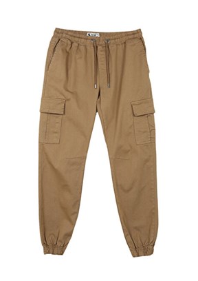 THE CROW - TC1839 Unisex Kahverengi Kargo Pantolon