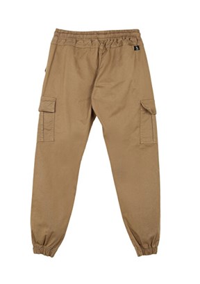 THE CROW - TC1839 Unisex Kahverengi Kargo Pantolon