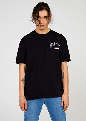 THE CROW Siyah Unisex Relax T-shirt