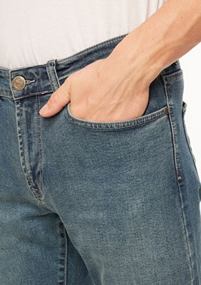 THE CROW Mavi Unisex Normal Bel Jean Pantolon