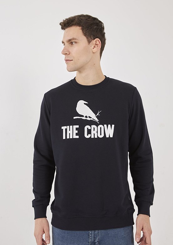 THE CROW Çok Renkli Unisex O Yaka Sweatshirt