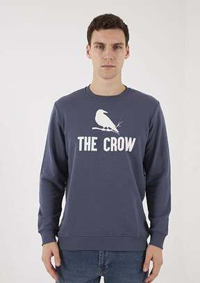 THE CROW Füme Unisex O Yaka Sweatshirt