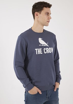 THE CROW Füme Unisex O Yaka Sweatshirt