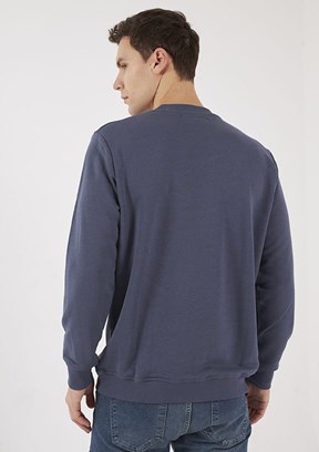THE CROW Füme Unisex O Yaka Sweatshirt