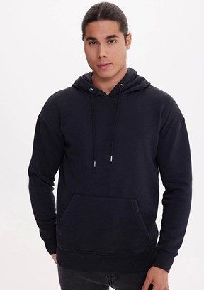 THE CROW Siyah Unisex Kapüşonlu Sweatshirt