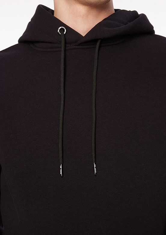 THE CROW Siyah Unisex Kapüşonlu Sweatshirt