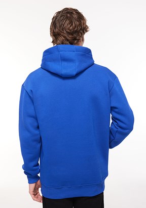 THE CROW Mavi Unisex Kapüşonlu Sweatshirt