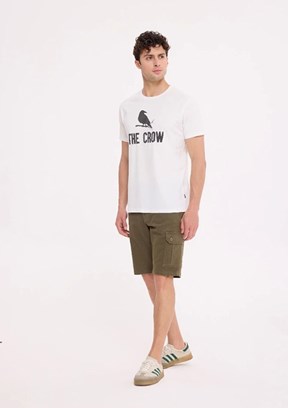 THE CROW Yeşil Unisex Kargo Pantolon Şort