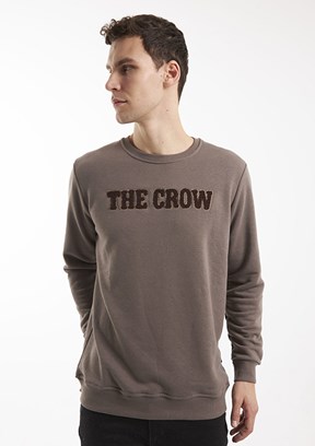 THE CROW Bej Unisex O Yaka Sweatshirt