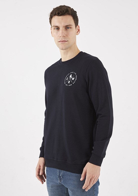 THE CROW Çok Renkli Unisex O Yaka Sweatshirt